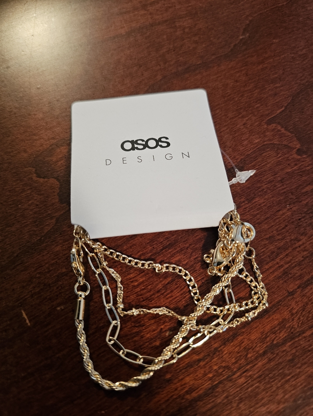 ASOS Gold Tone Multi-Chain Bracelet Set